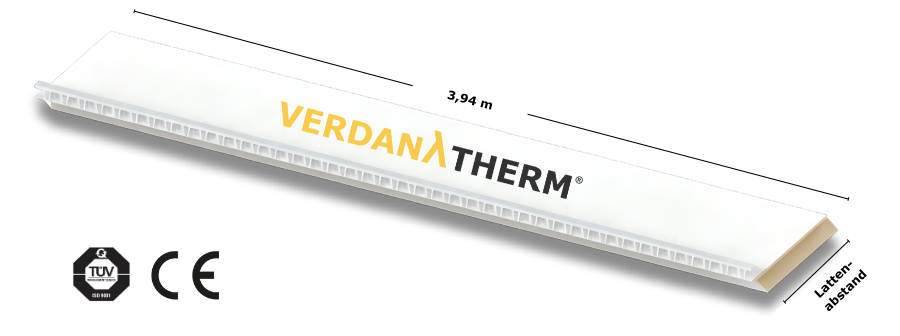 VerdanaTherm Paneel CE TÜV Zertifikat