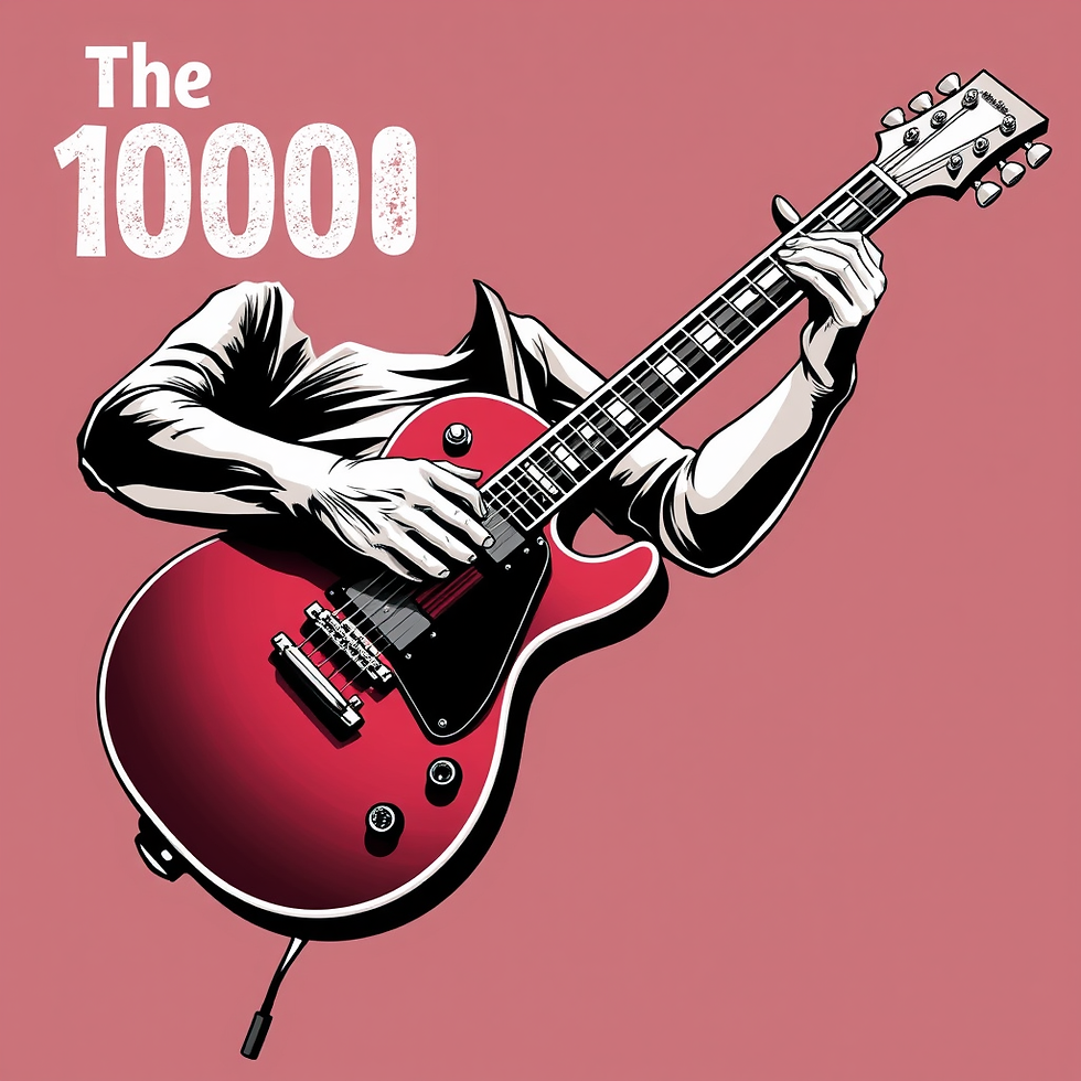What is the 10,000 hour rule in guitar?