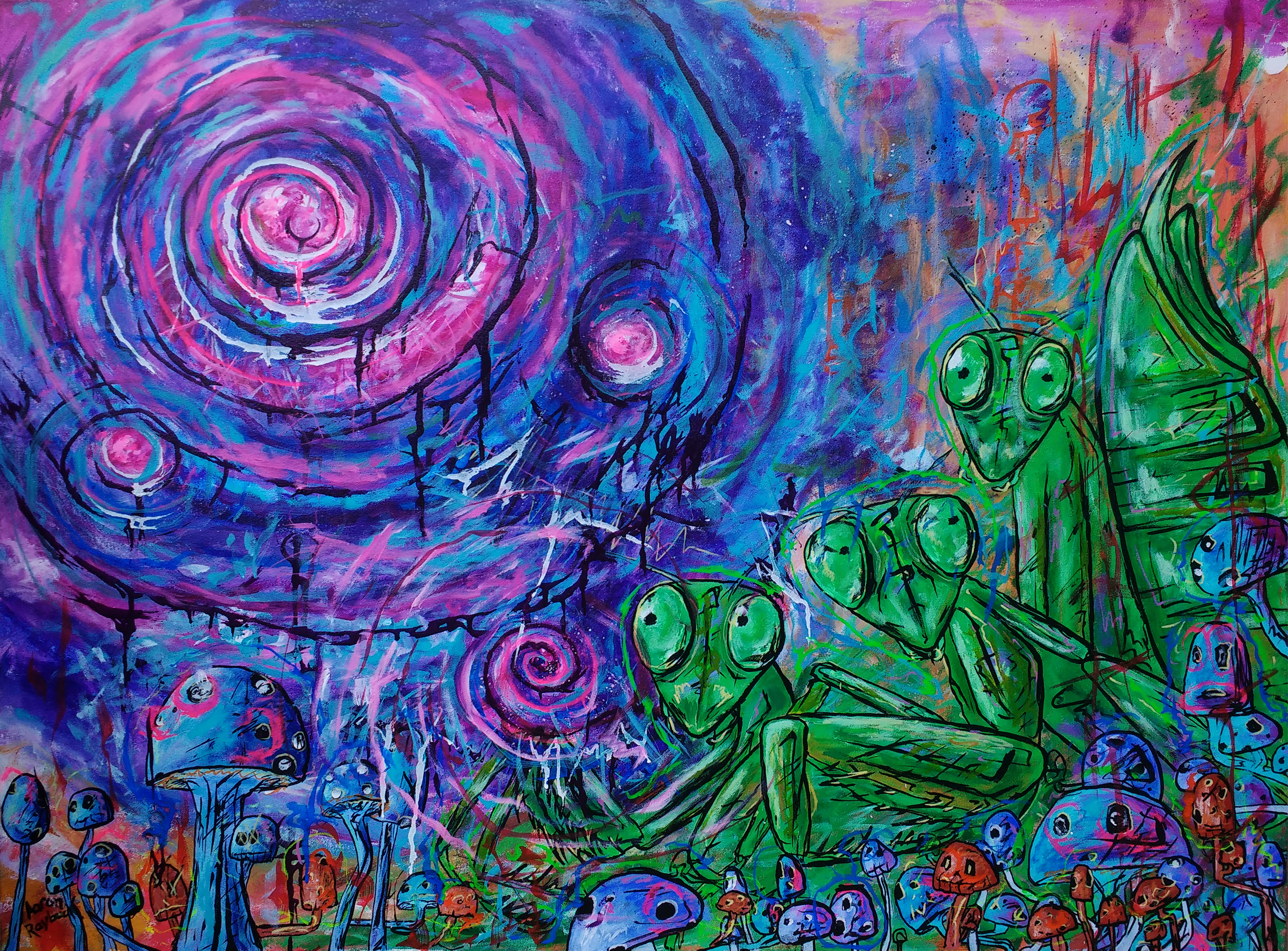 "Buggin out"