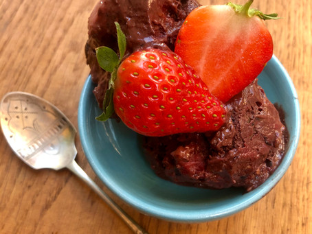 Choco-berry ice cream
