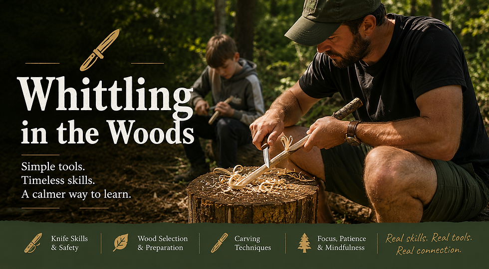 Whittling in the woods