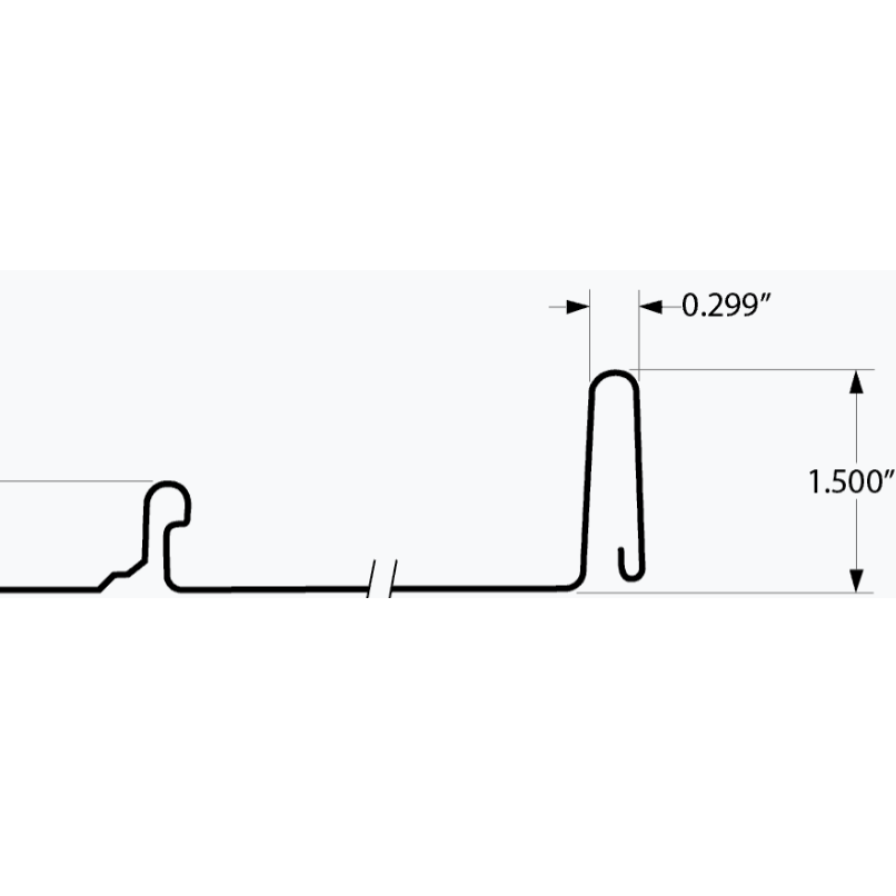 Thumbnail: Snap-Lock Standing Seam Steel Panel