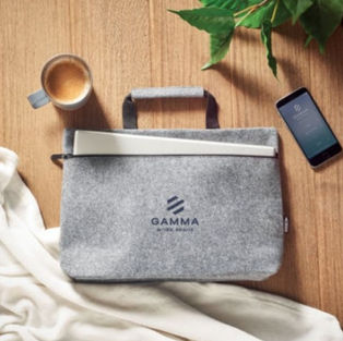 Sacoche ordinateur en feutre RPET personnalisable pour ordinateur jusqu'à 15 "