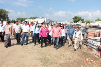 Recorre Alma Laura Amparán Cruz instalaciones de la Dirección de Obras Públicas y Servicios Públicos
