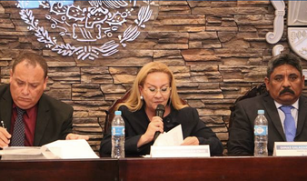 Primera sesión de cabildo presidida por la alcaldesa Alma Laura Amparán Cruz