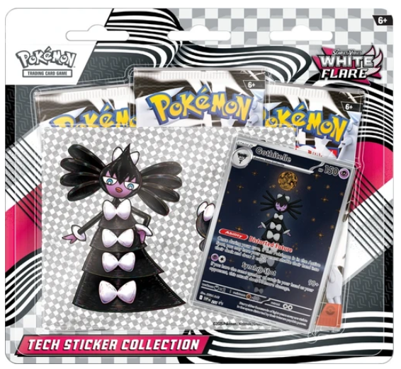 Black Bolt & White Flare Tech Sticker Collection