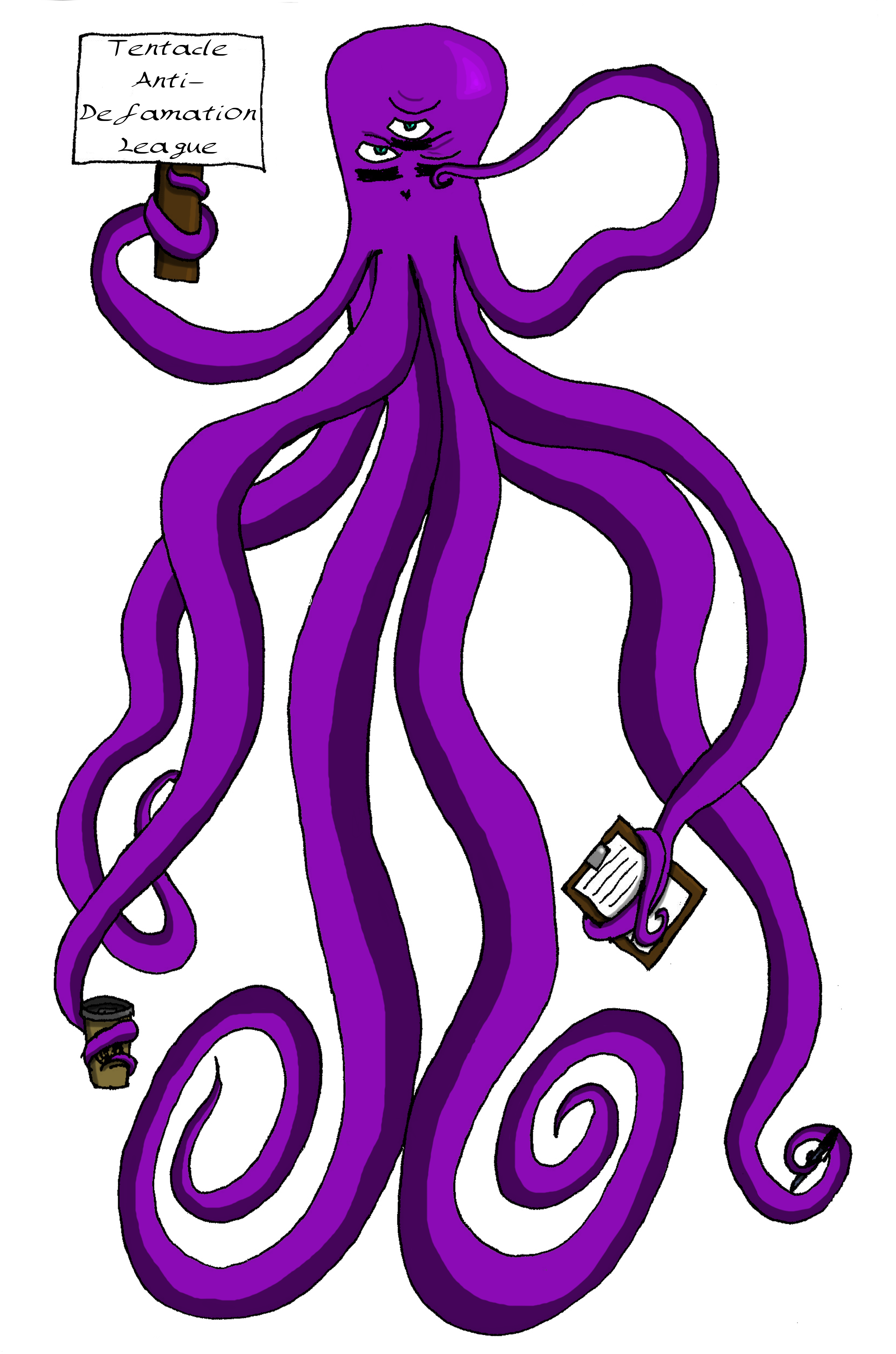 Octopus protester