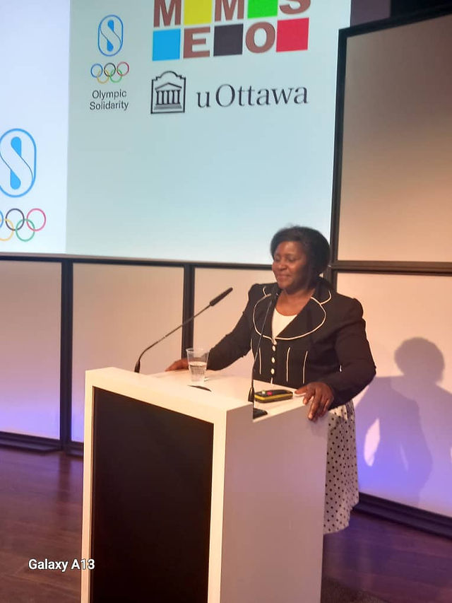 Barbra Makwaza during her recent trip to Lausanne for the Memos Executive Masters in Sports Management