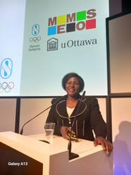 Barbra Makwaza during her recent trip to Lausanne for the Memos Executive Masters in Sports Management