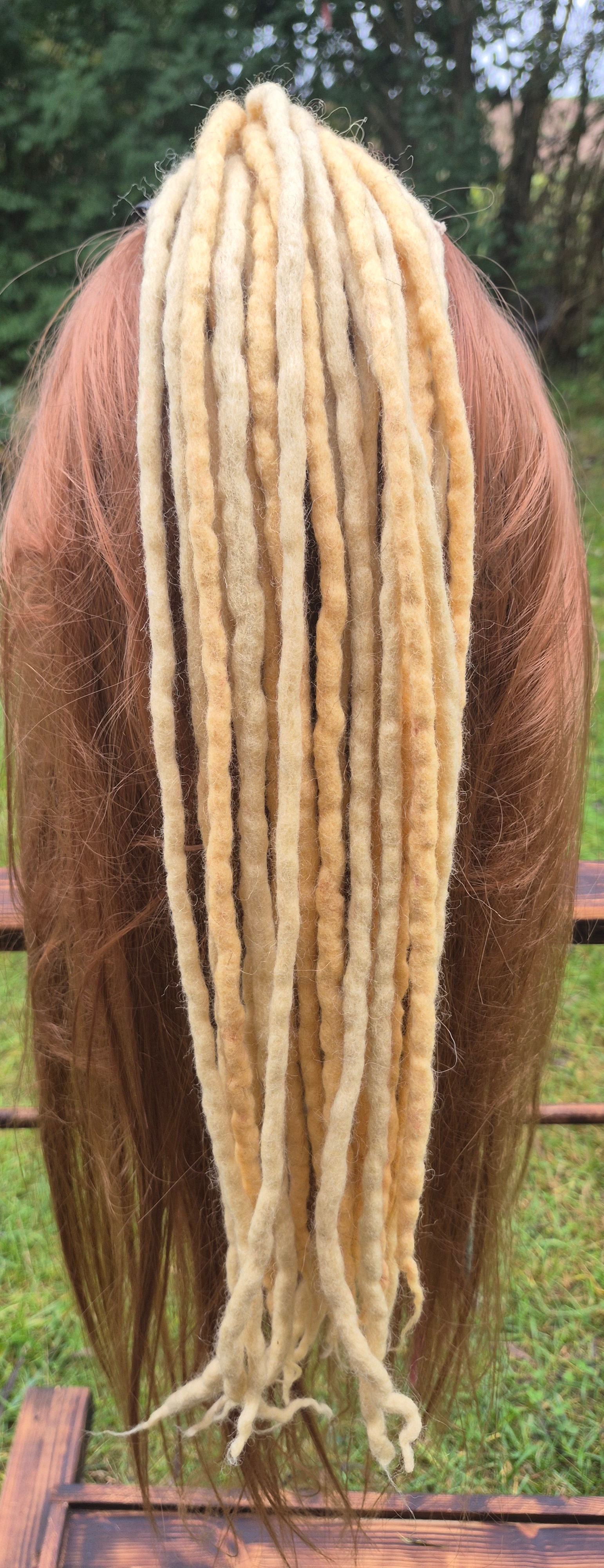 Dreadset Vanillegold - 10 DE Wolldreads