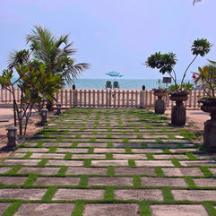 Private pathway to Marari Beach from ETHER Marari Beachfront, Mararikulam