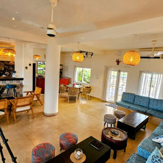 Living room in with outstanding ocean views