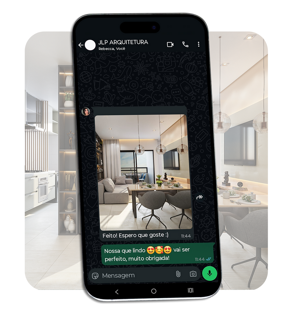 Telefone com Whatsapp aberto