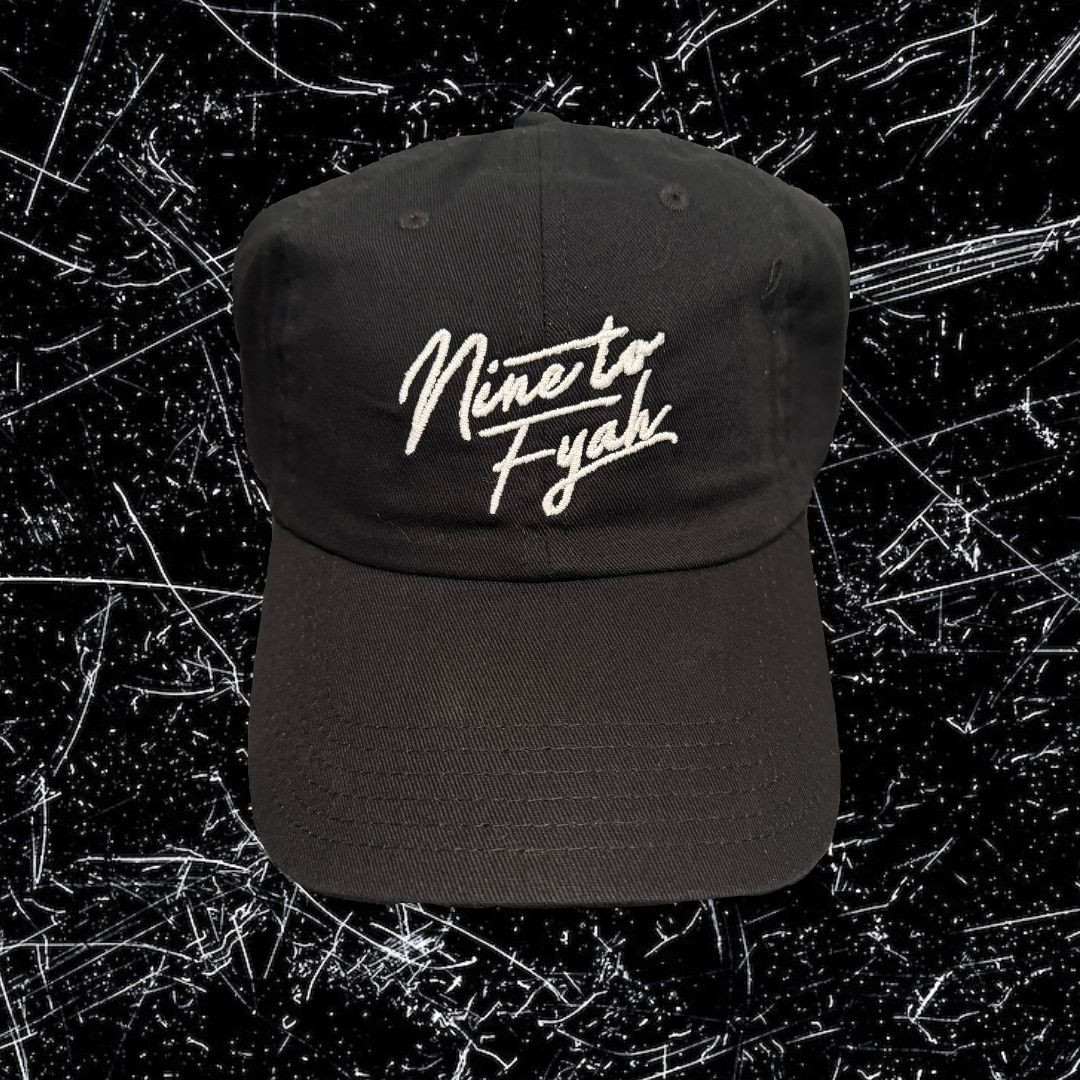 Nine to Fyah Dad Hat (Black)