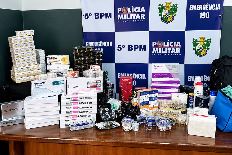 Homem é preso com 621 emagrecedores e anabolizantes escondidos em mala na BR-163 em MT