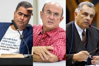 Emanuel Pinheiro, José Geraldo Riva e Humberto Melo Bosaipo,