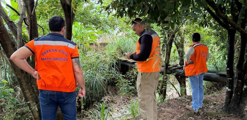 Defesa Civil realiza mapeamento de áreas de risco em Colíder MT