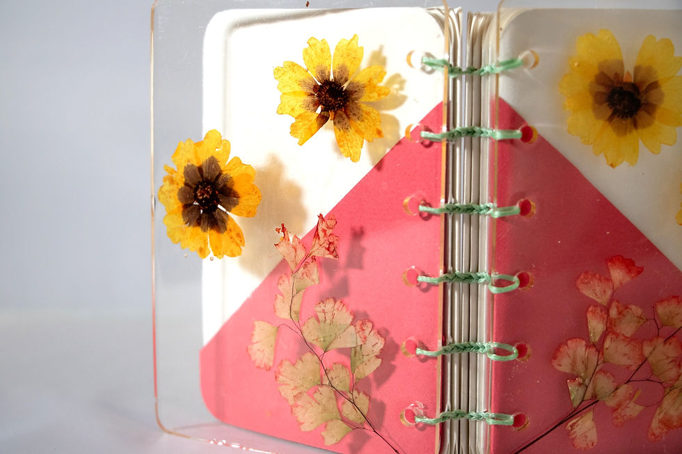 Thumbnail: Red Floral Resin Book