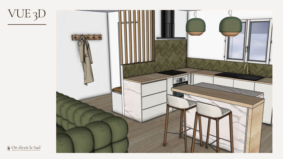 Vue 3D cuisine