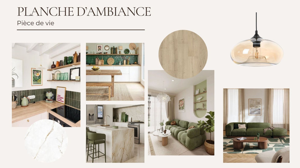 Planche d'ambiance Mid century