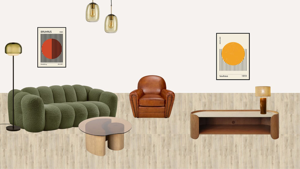 Planche mobiliers mid century