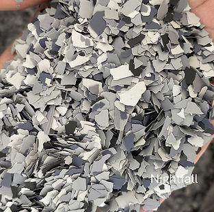 Black, white, and gray Nightfall epoxy flake floor coating in SWFL