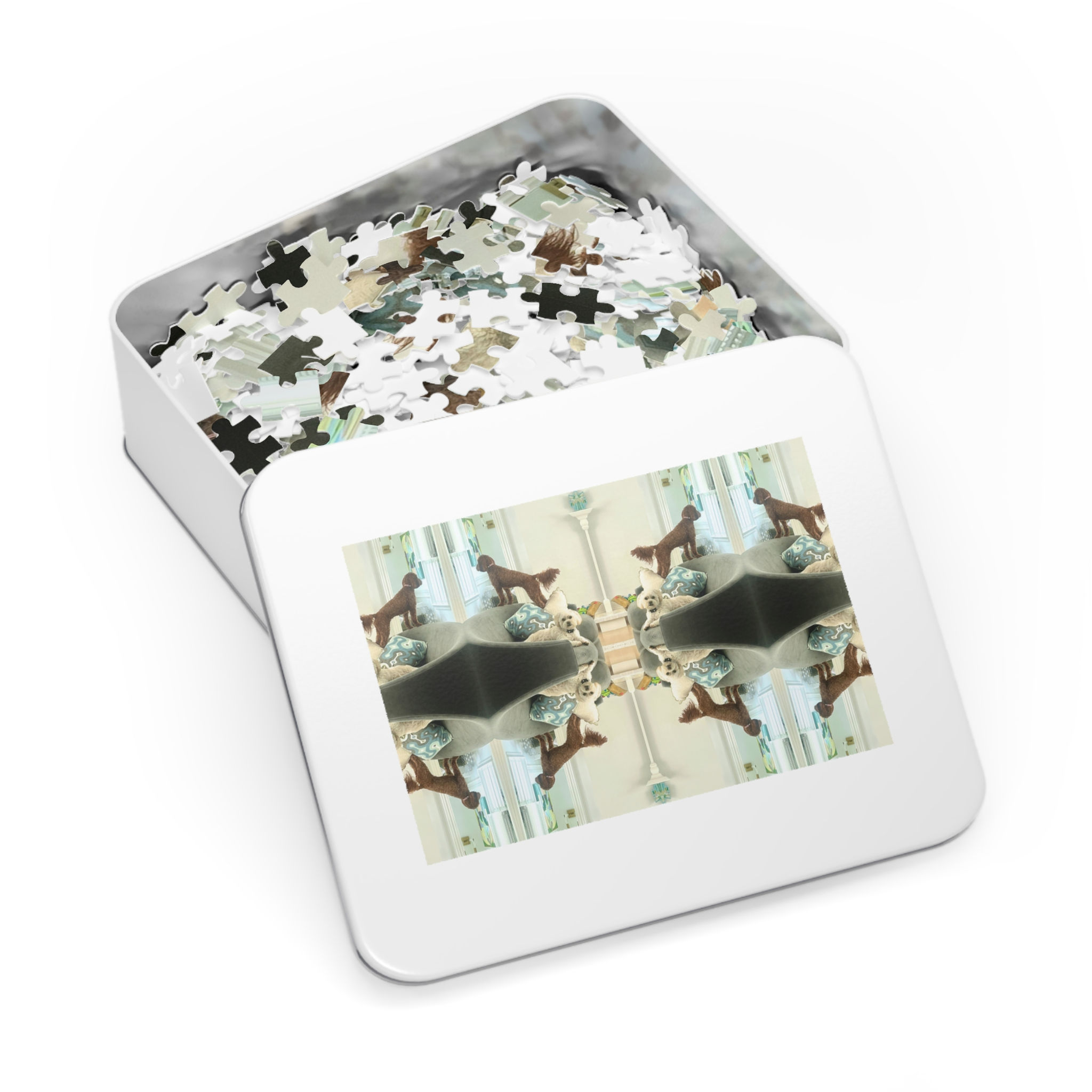 Mumford & Jolene Puzzle with Tin (500 pc, 1000 pc)