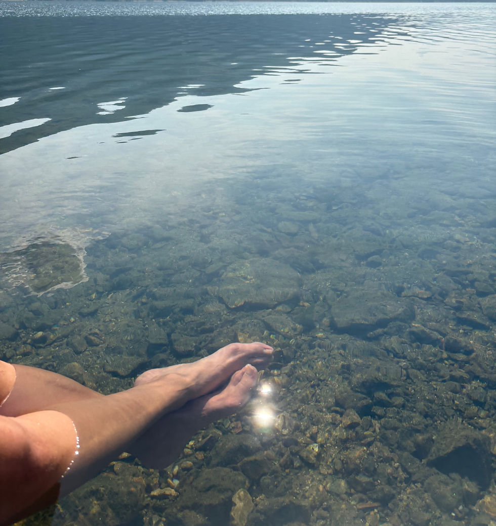 Excerpt from Poem Space at Barefoot Theology of New Years polar dip