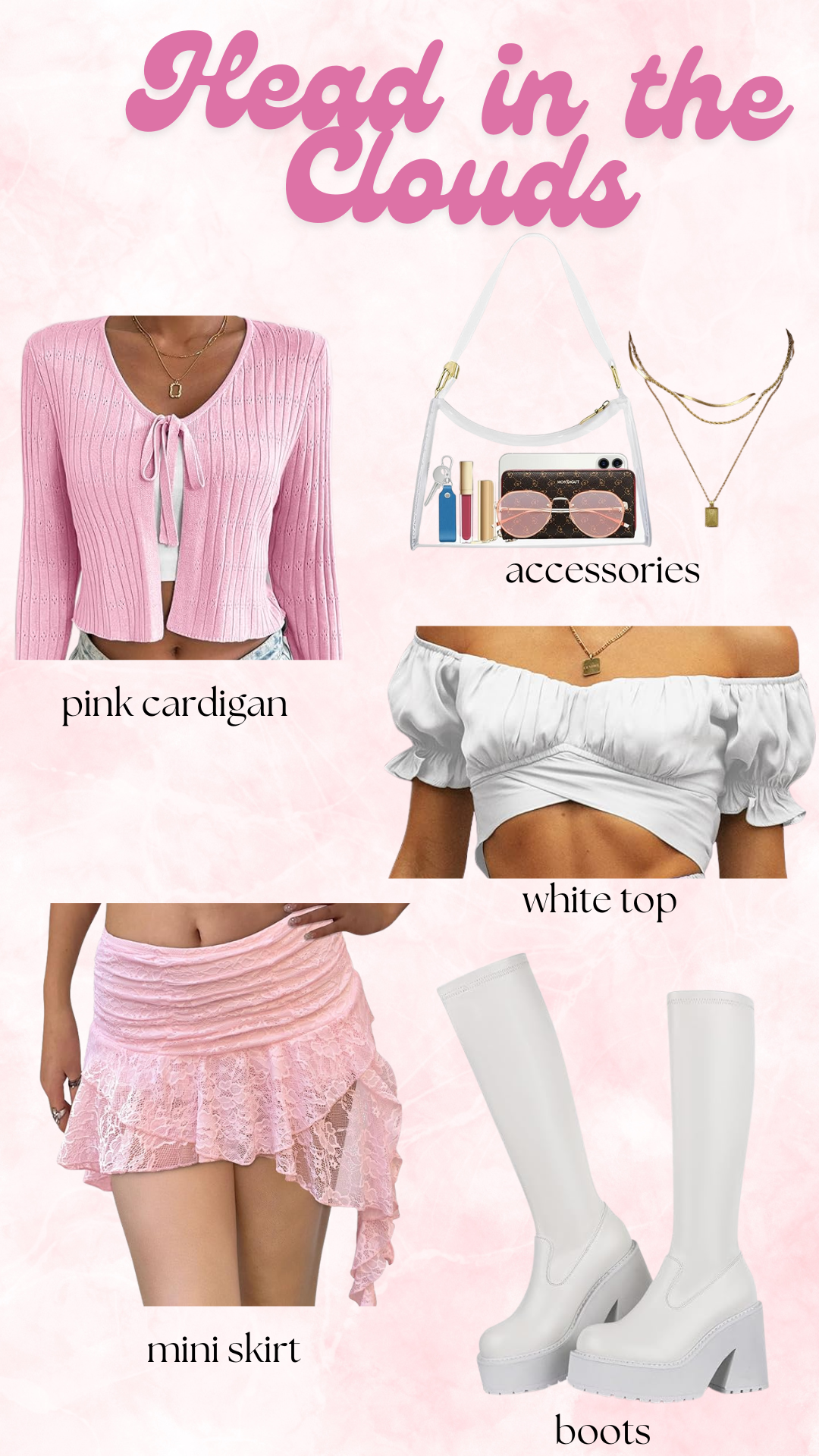 Soft Girl Pink Festival Outfit | Head in the Clouds Aesthetic