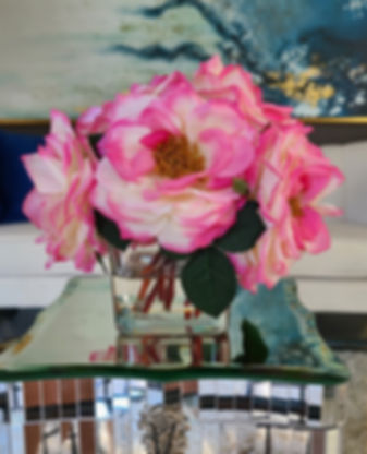 Fresh picked "Real Touch" Roses