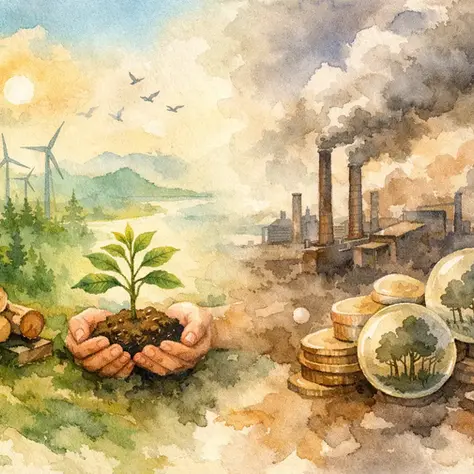 Mercado voluntário versus regulado de carbono