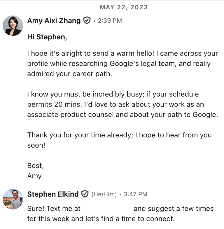 Chat with Stephen Elkind, Product Counsel @ Google