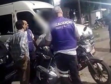 Motociclista entra em luta corporal com fiscal em SG