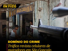 Tráfico revista celulares de moradores em SG