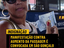 Manifestação contra aumento da passagem é convocada em São Gonçalo