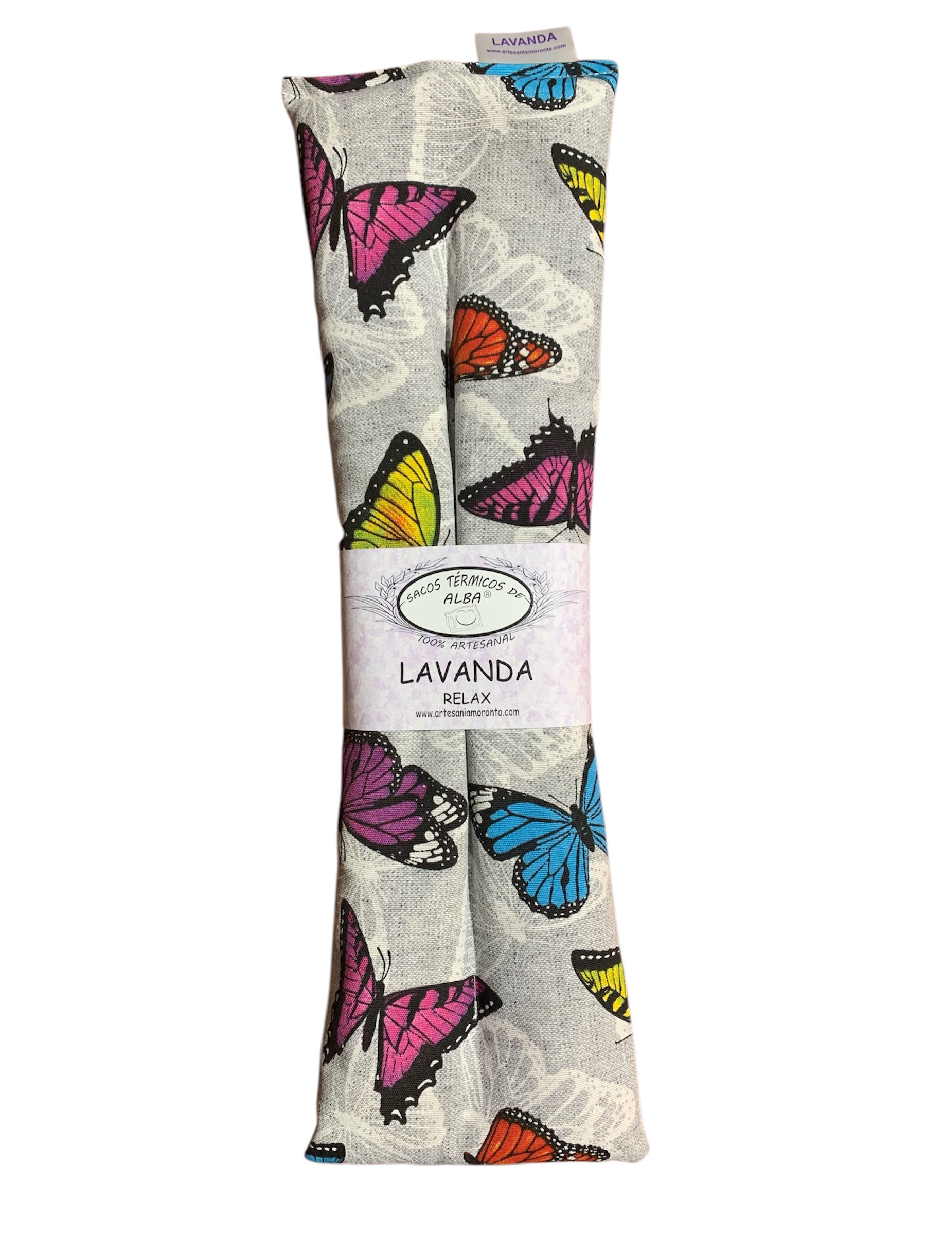 Saco térmico de masa orgánica. Mariposa.