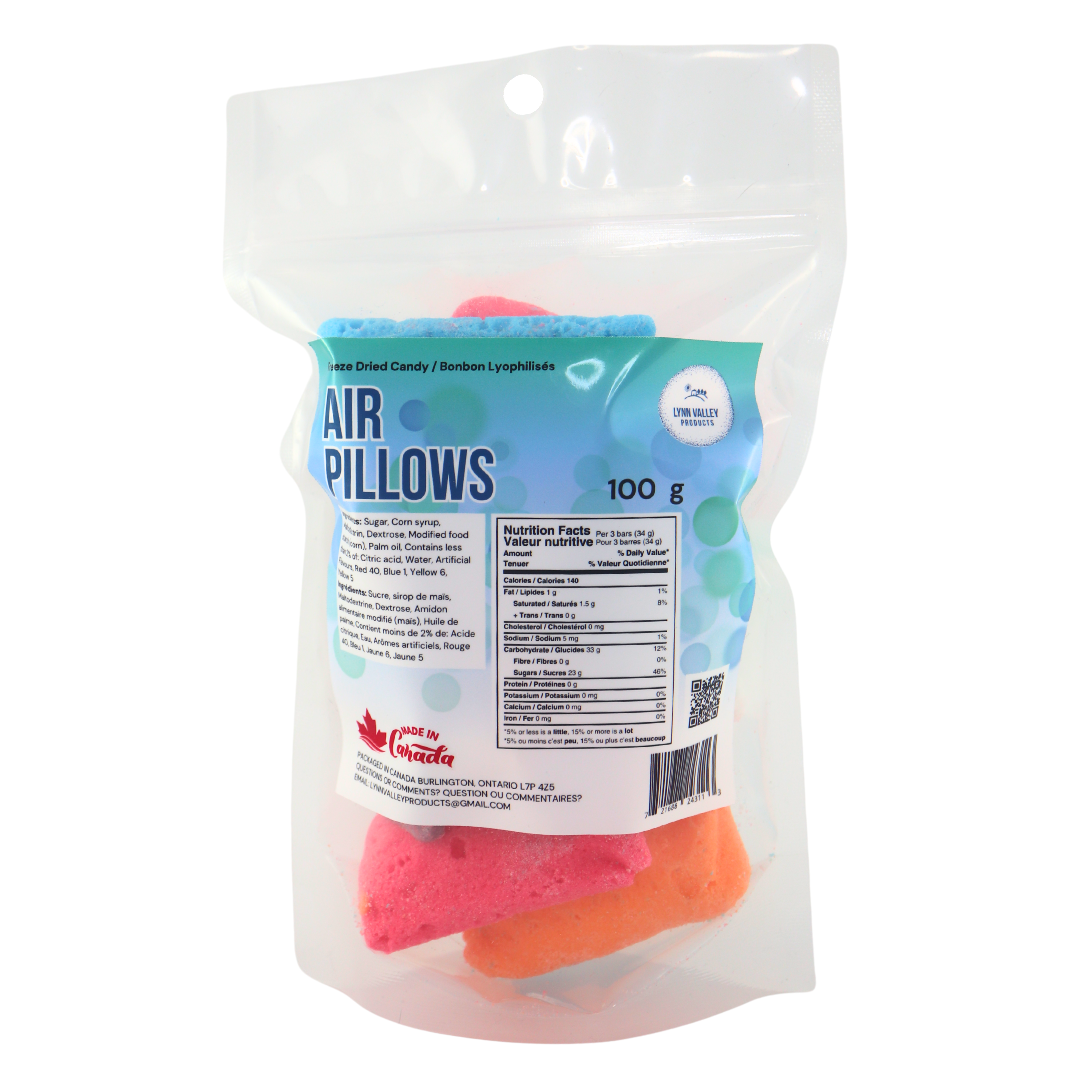 Freeze Dried Air Pillows