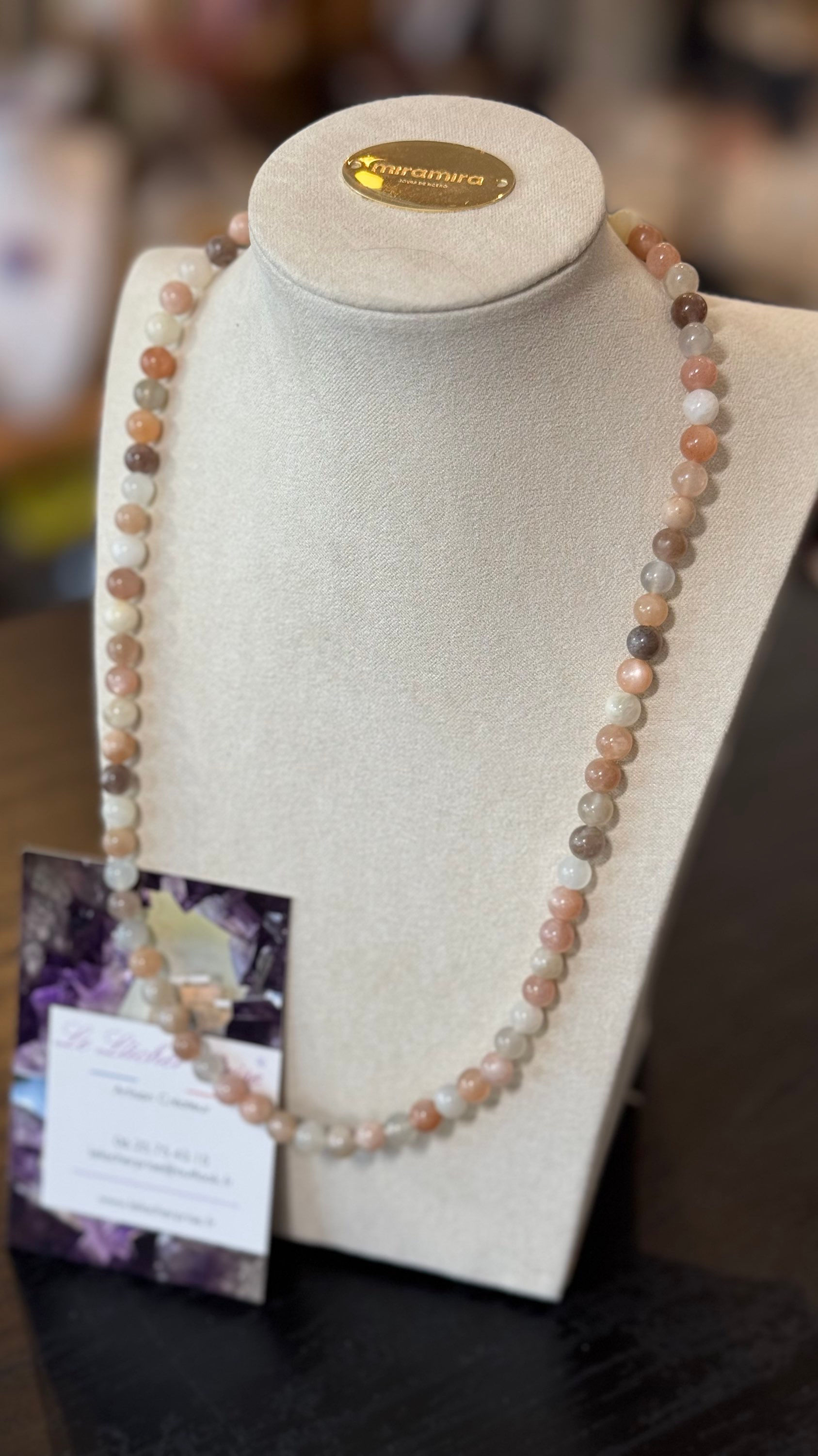 Collier Pierre de Lune 6mm