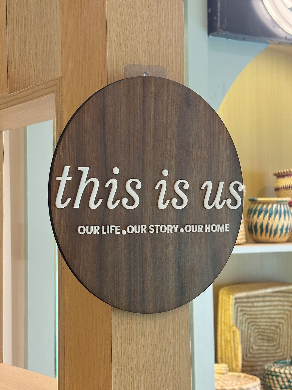 'This is us' Decorative Plate
