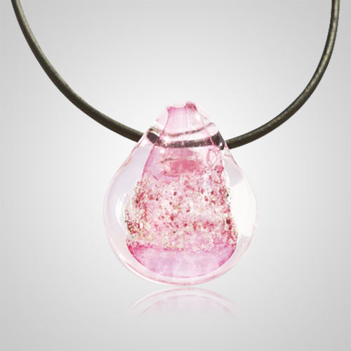 Thumbnail: Ashes keepsake Glass Pendant / ash jewelry pet cremation