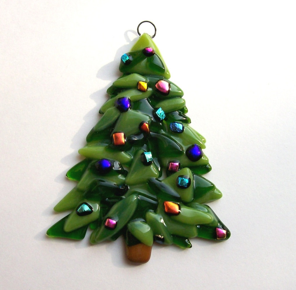 Fused glass tree