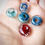 Thumbnail: Ashes in glass keepsake beads / Beads necklace jewelry