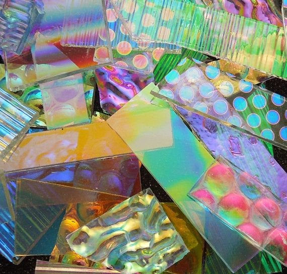 Thumbnail: Sparkly dichroic ashes keepsake / ADD Sparkly glass to your order