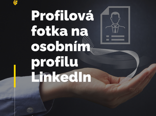 Profilová fotka na osobním profilu LinkedIn