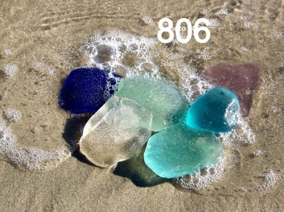 Thumbnail: Glass Cheese Board with Sea Glass Image