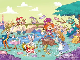 「日経マネー7月号」巻頭特集イラストレーション