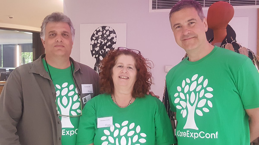 What better place to start than with the art exhibition team: @10PYusuf, The Dame and @Rodkippen. There will be more! #careexpconf #myboys