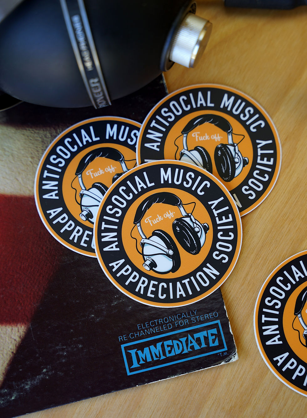 Thumbnail: Antisocial Music Lover - Round sticker