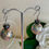 Thumbnail: Japanese Tensha beads pierced earrings with surgical stainless hooks
