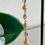 Thumbnail: Golden freshwater pearls & crystal earrings with silver 925 hooks